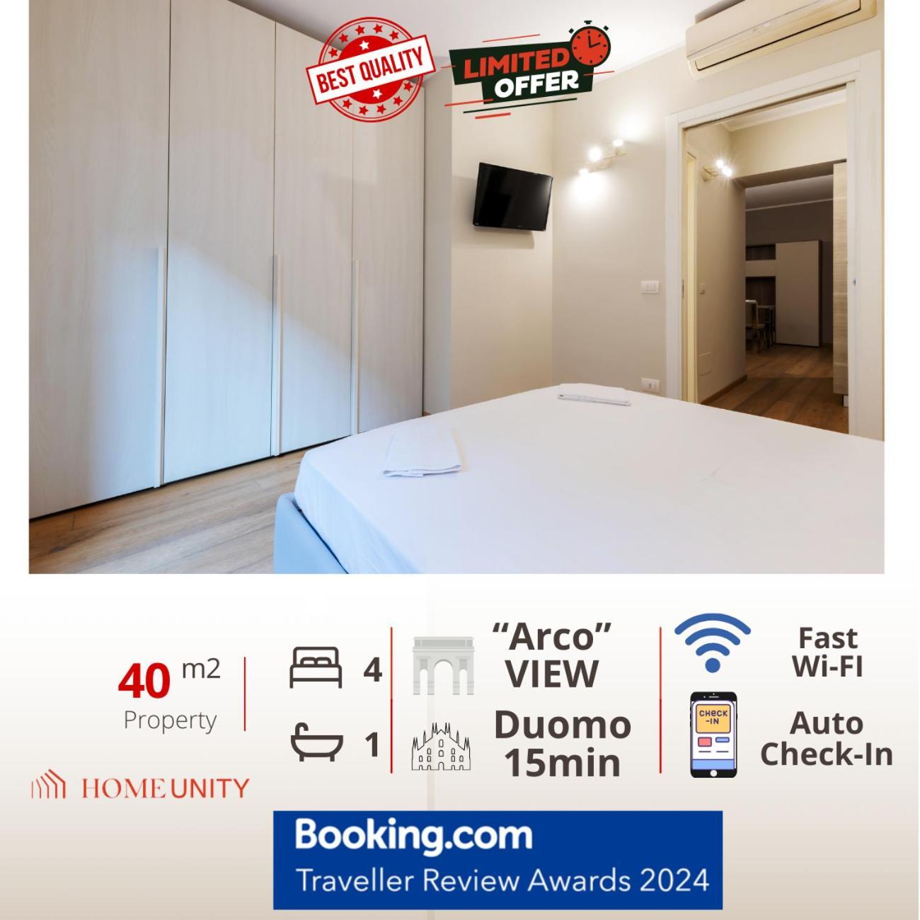 米兰Arco Della Pace Corso Sempione - Exceptional Location公寓 外观 照片